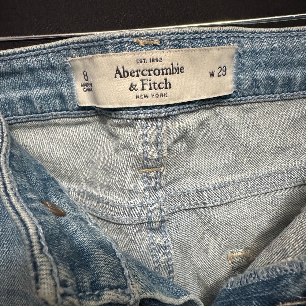 Abercrombie & Fitch Boyfriend Jeans with Bead & Pearl accents - Picture 3 of 9